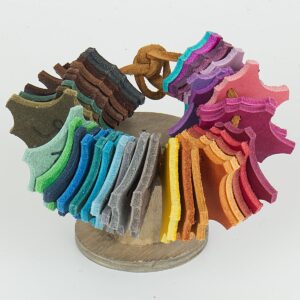 Farbfächer mit möglichen Farben für Hundeleine oder Halsband